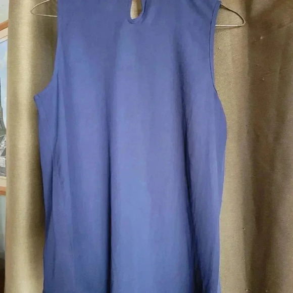 Navy Summer Top Sleeveless Gauzy Light med - Picture 4 of 4